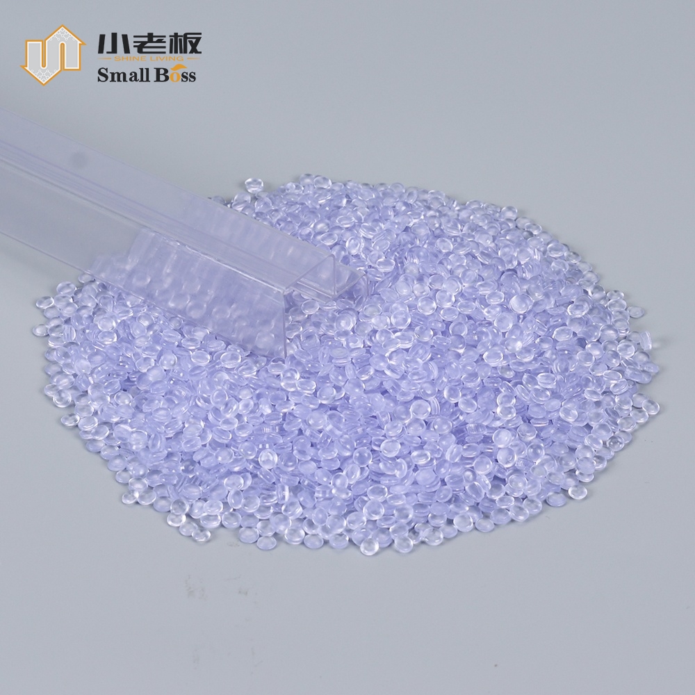 PVC Granules for Labels on Supermarket Shelves